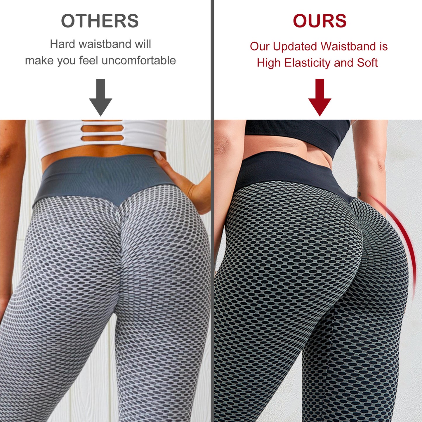 Leggings Women Butt Lifting Workout Tights Plus Size Sports High Waist Yoga Pants.