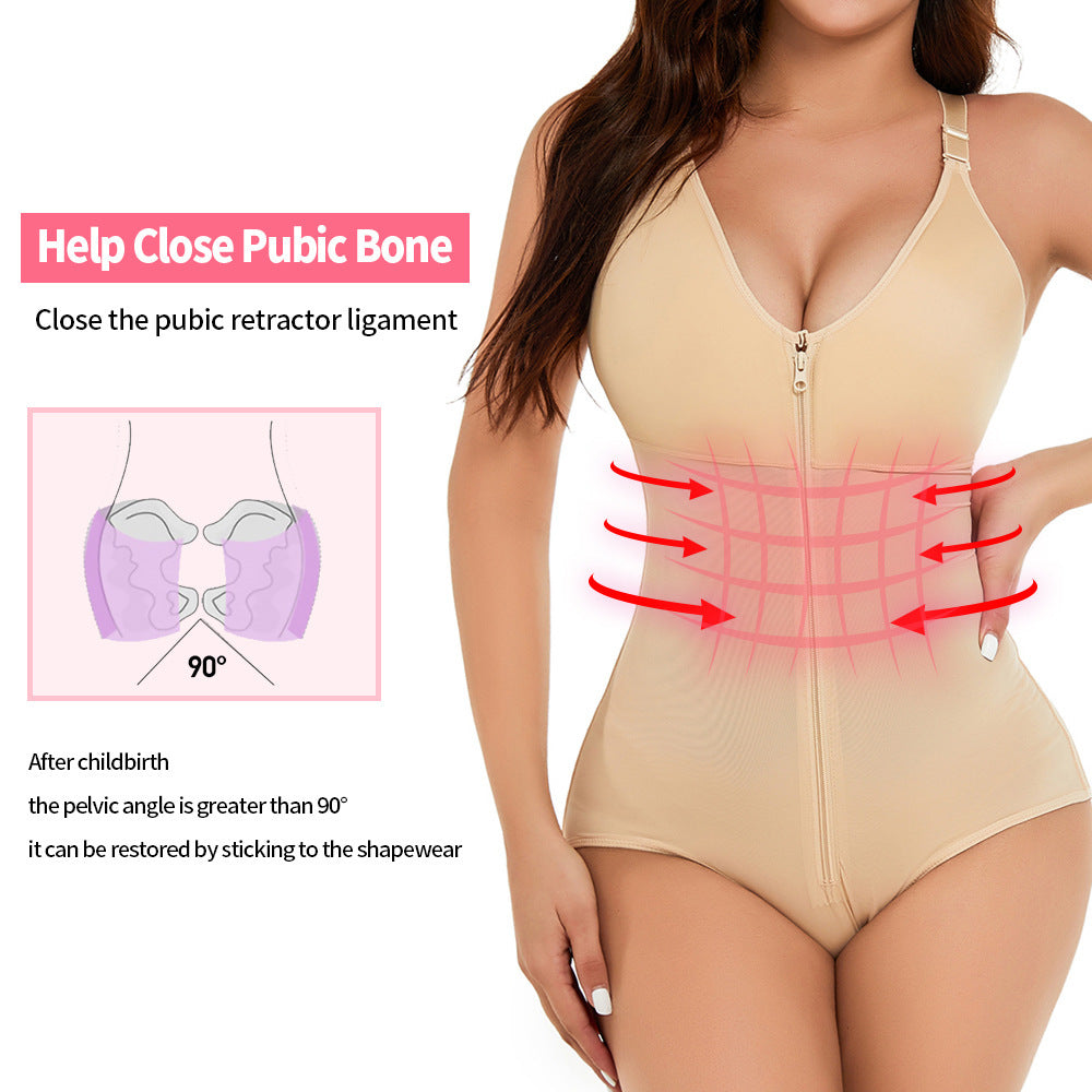 Waist Slimming And Hip Lifting Tight Large Size One-piece Corset