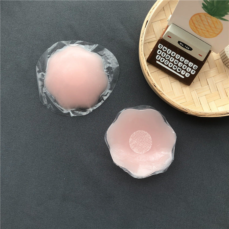 Reusable Self Adhesive Silicone Lift Up Breast Nipple Cover Bra Pad Invisible Breast Petals For Party Dress